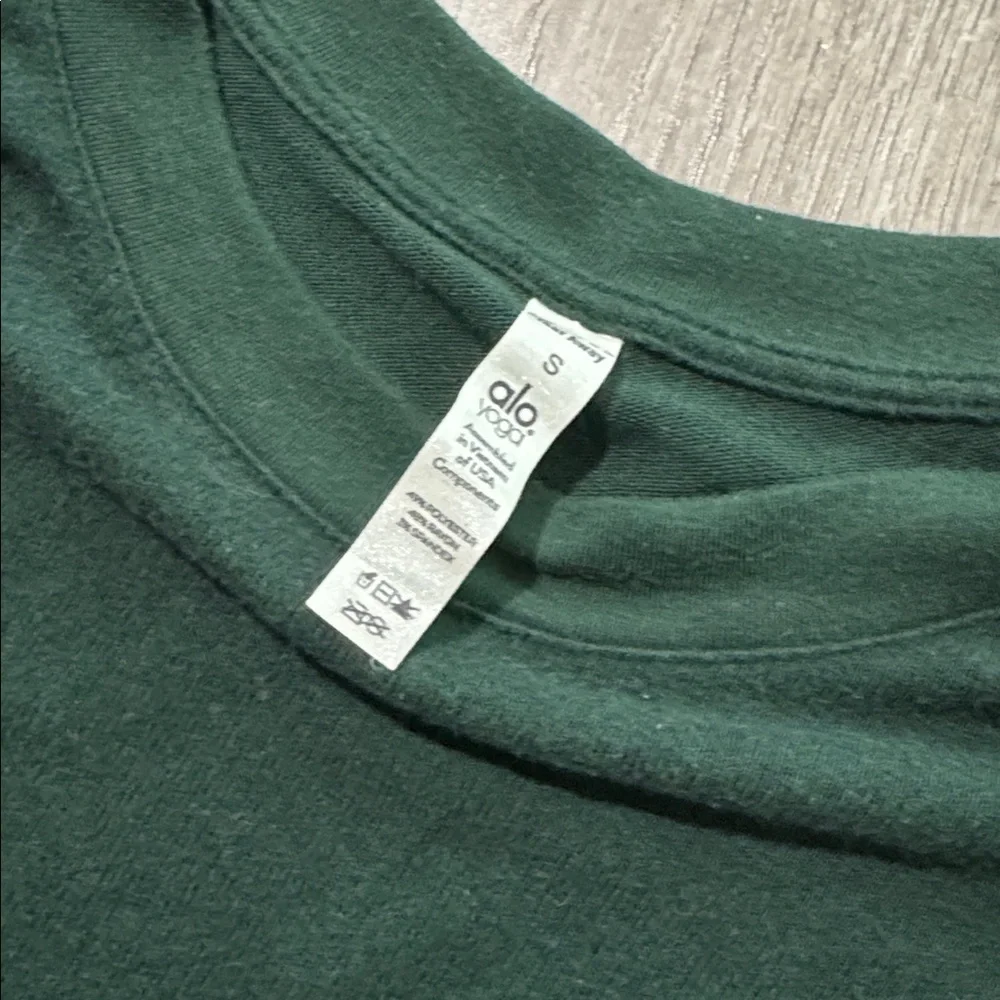 Also yoga glimpse forest green pullover sweater S